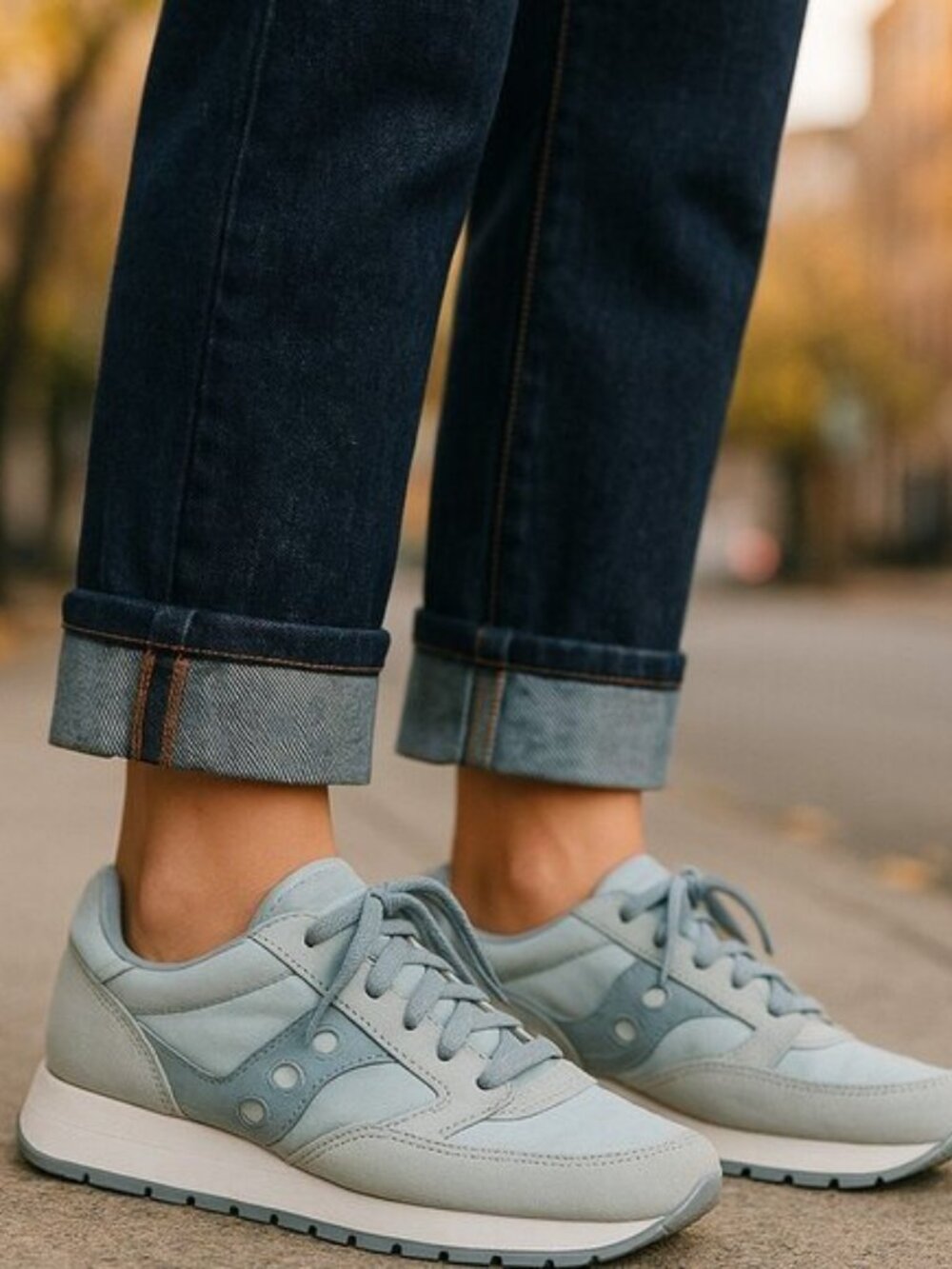 SAUCONY Jazz Low Pro Sneakers 10 Mint Blue Green Retro Trainers Womens Shoes